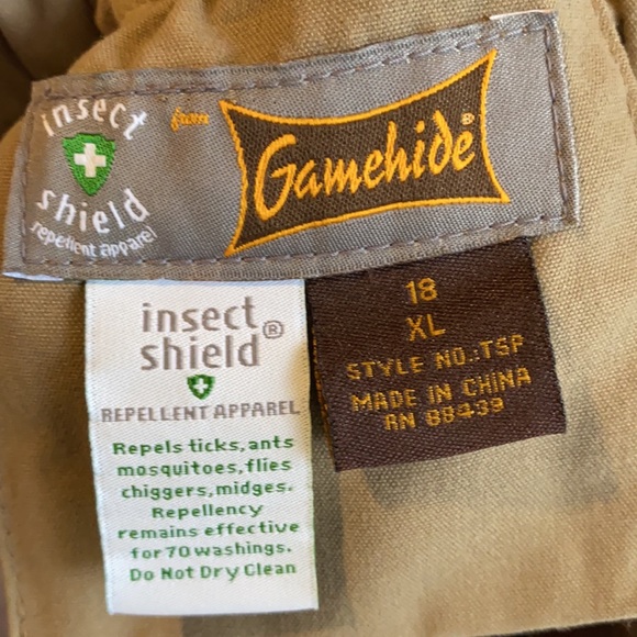 Gamehide Medium Insect Shield ElimiTick Pants 18 - Picture 7 of 11
